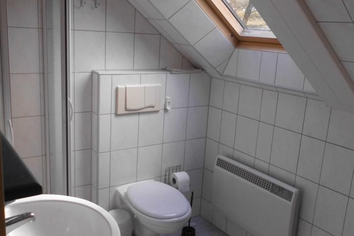 eines der Badezimmer der Ferienwohnung