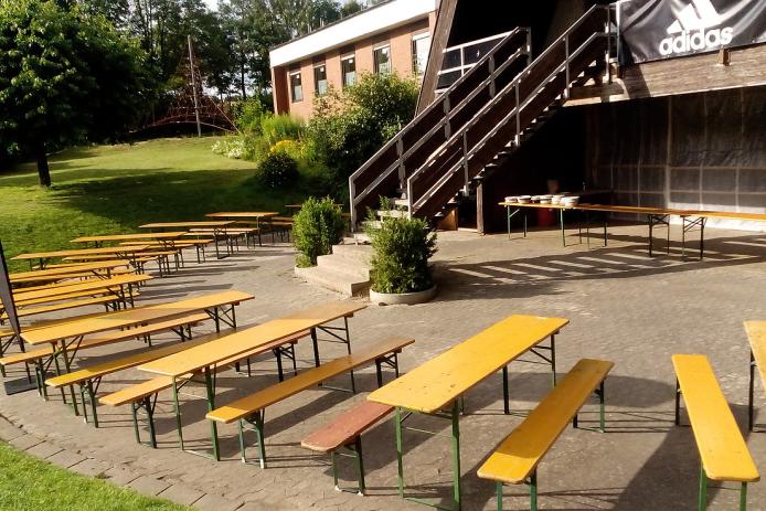 Grillabend Aufbau für 100 Personen