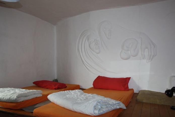 Schlafraum mit Podest