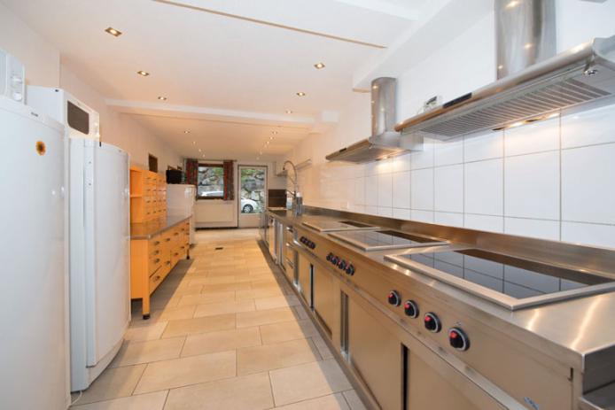 Küche im Ferienhaus Lermoos