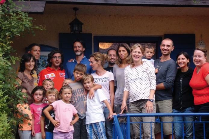 unsere Kunden auf der Terrasse