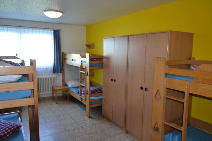 Blick in ein Schlafzimmer