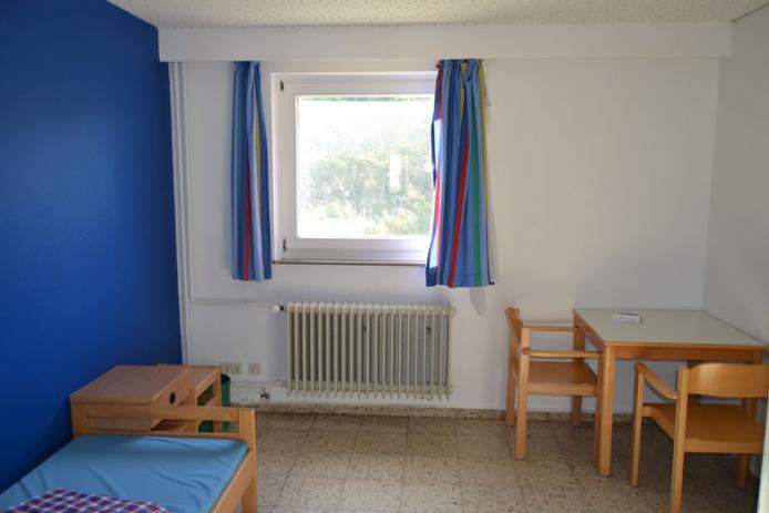 Blick in ein Schlafzimmer