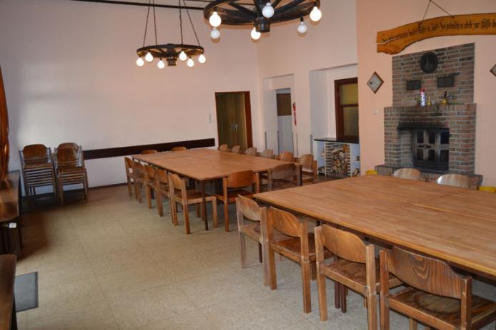 offener Kamin im Ess- und Aufenthaltsraum