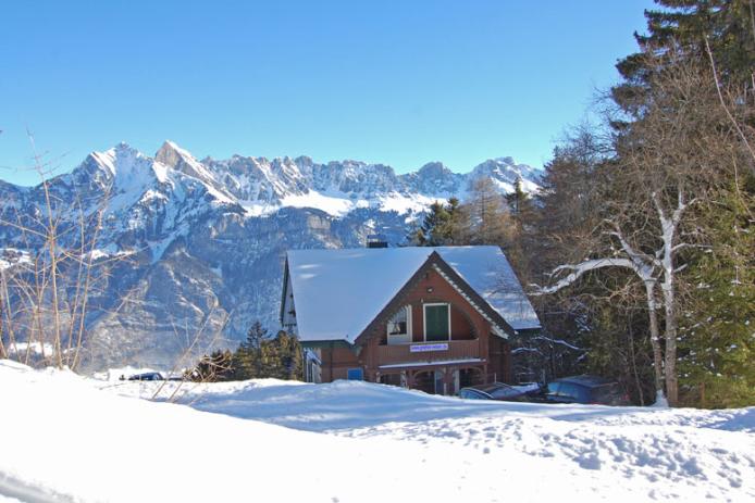 weitere Winterimpressionen der Hütte Flumserberg