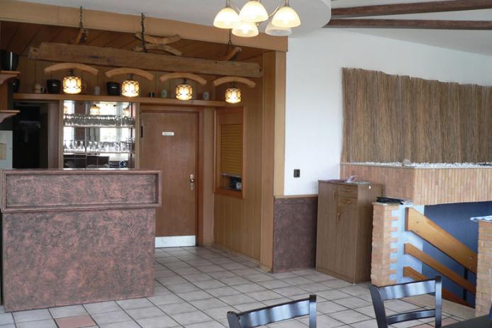 Bartheke im Speise- und Aufenthaltsraum