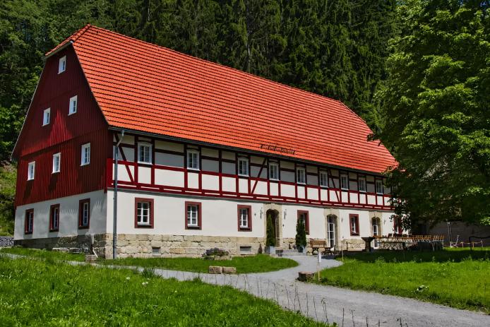 Ferienhof Grundmühle Bauernhaus Hohnstein in der Sächsischen Schweiz