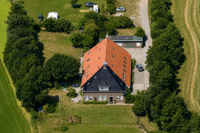 Luftaufnahme des Hauses