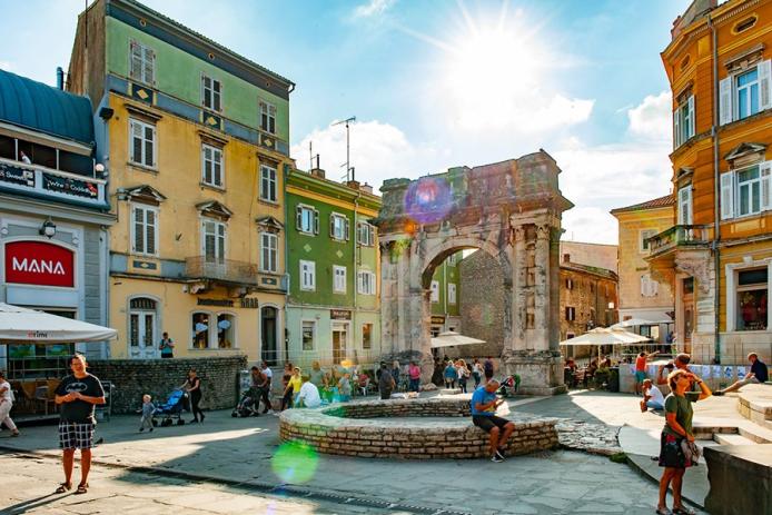 Die Altstadt von Pula