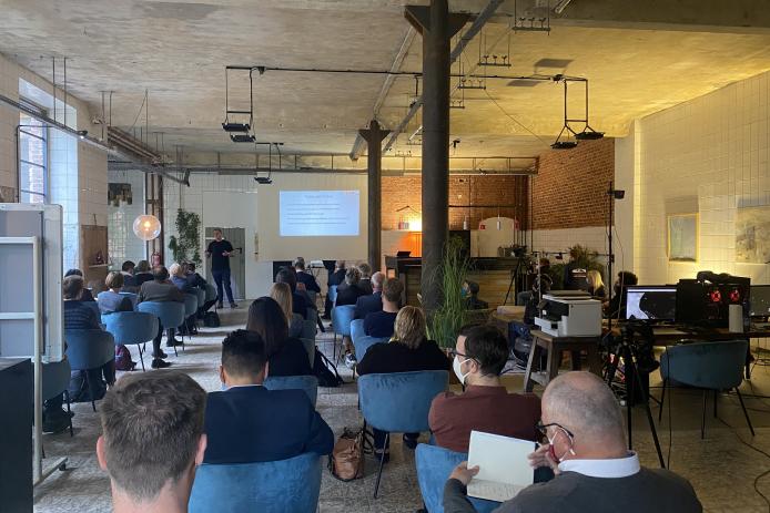 Workshopraum im Präsentationsmodus