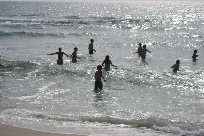 Baden am bewachten Badestrand