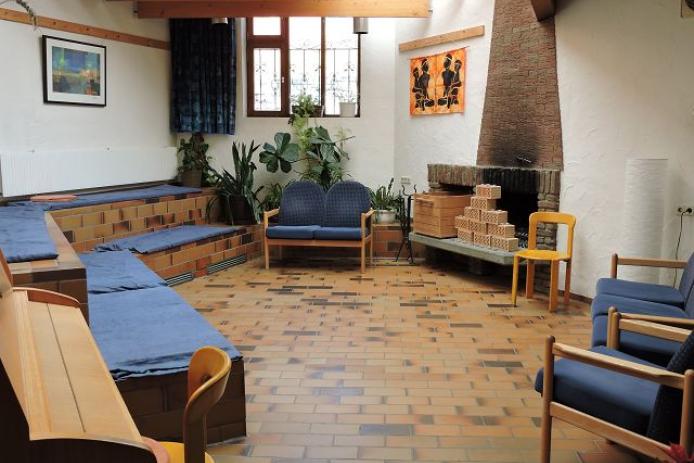 Kaminzimmer, ein Gruppenraum im Feriendorf