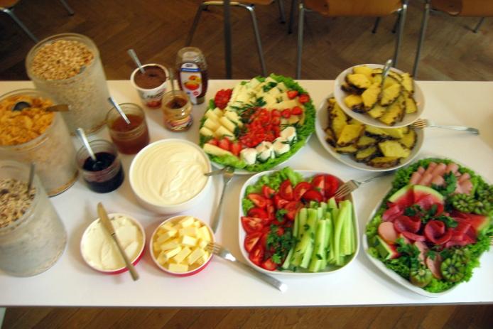 Abwechslungsreiches Buffet