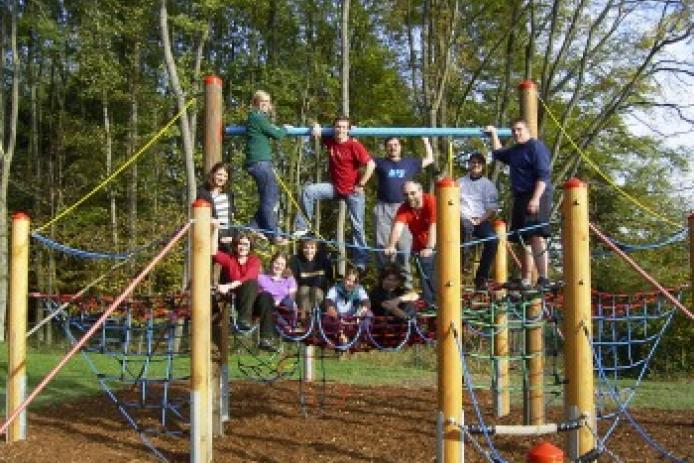 Spaß und Spiel auf dem Freigelände