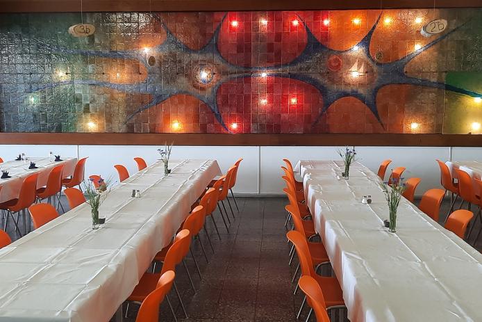 Der große Speisesaal des KiEZ Kinder- und Jugend-Erholungszentrums Prebelow - Prebelower Kinderland e.V. 