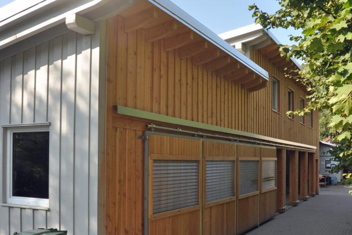 Zeltplatz Aufenthaltshalle und Küche