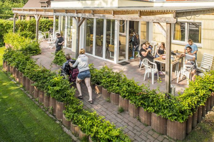 Terrasse Ferienhaus "Amrum" und "Föhr"