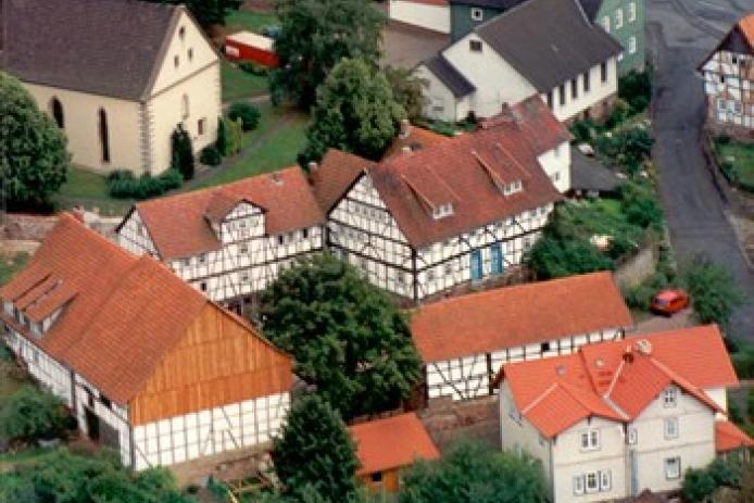 Der Haunehof von oben