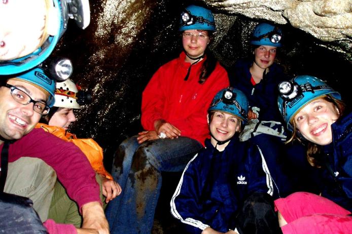 Höhlenerkundung im Elbsandsteingebirge