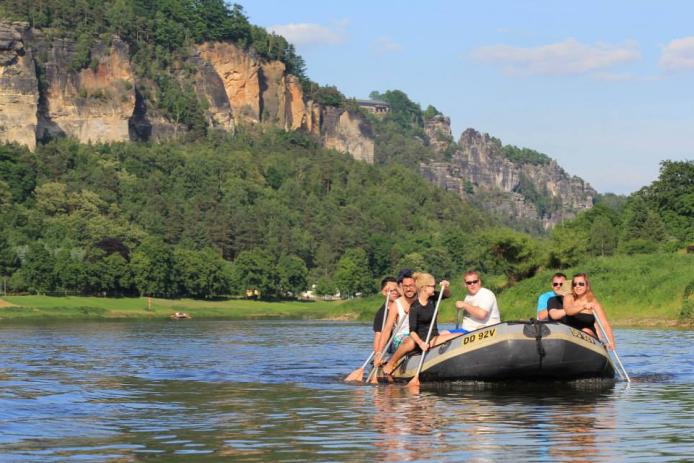 geführte Paddeltour auf der Elbe