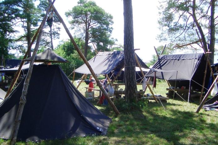 Auch Zeltplätze im Schatten vorhanden