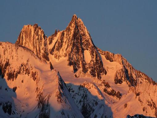 Sonnenuntergang am Gipfel d. Großglockners