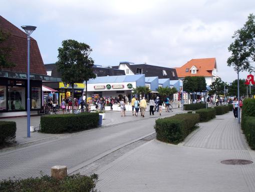 Blick in die Straße "Im Bad" in Sankt Peter-Ording