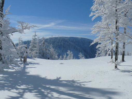 Winteridylle am Belchen, aufgenommen vom Heidstein
