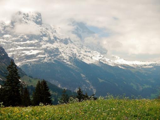 Blick bis zur Eiger Nordwand
