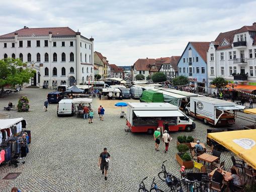 Markttag auf dem Neuen Markt
