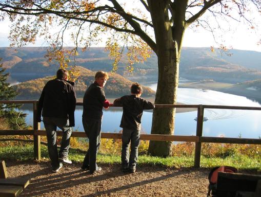 Aussichtspunkt „schöne Aussicht“ in Schmidt