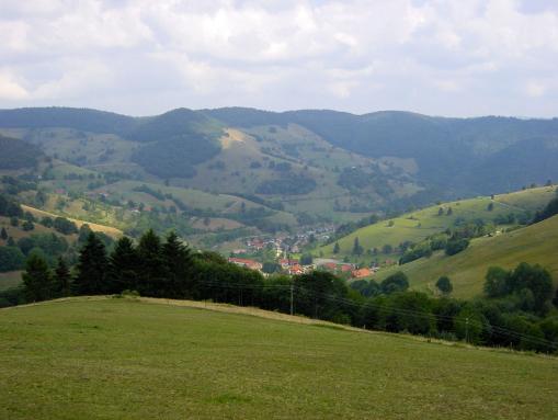 Wieden im Schwarzwald, im Hintergrund der Belchen