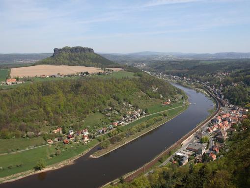 Lilienstein von der Festung Königstein