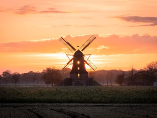 Die Sinninger Mühle am Abend 