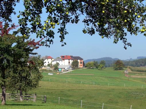 Blick zur ehem. Wallfahrtskirche von St.Leonhard