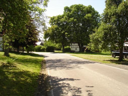Straße in der Ortsmitte