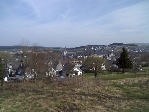 Blick über Winterberg von Süden