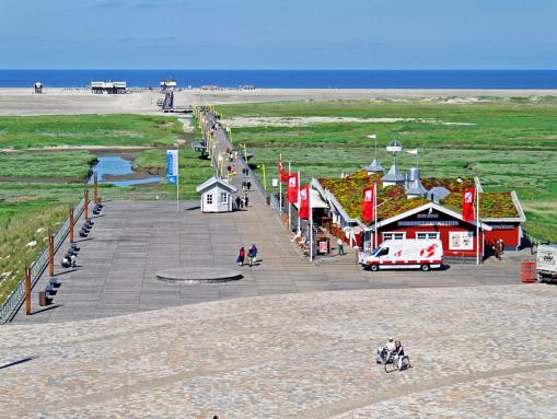 Blick auf die Erlebnispromenade