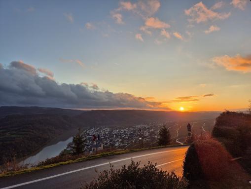 Sonnenuntergang in Kröv