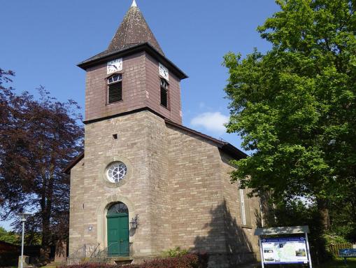 Ev.-luth. Markus-Kirche in Silberborn, erbaut 1858