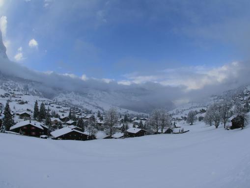 Winteridylle in Grindelwald im Berner Oberland