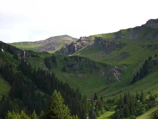 Blick aus der Grindelwalder Firstbahn