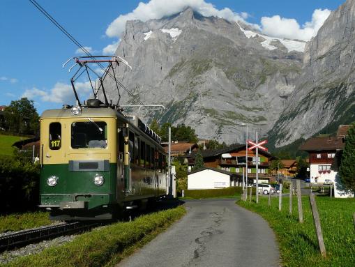Triebwagen der Wengernalpbahn