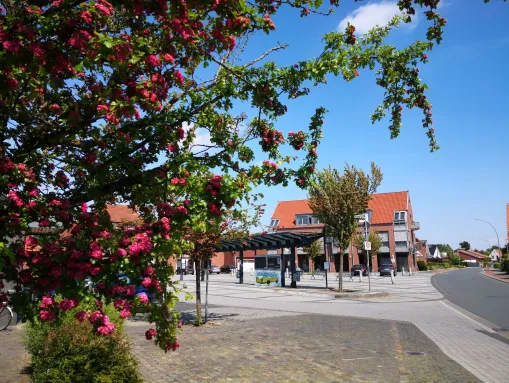 Marktplatz im Zentrum von Saerbeck