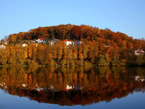 Ortschaft Amecke, am Südufer des Sorpesee