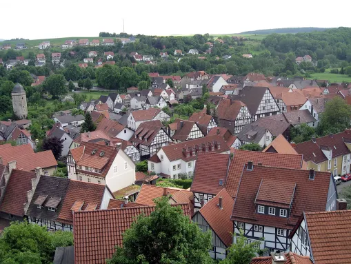 Blick auf die Altstadt mit Biermannsturm