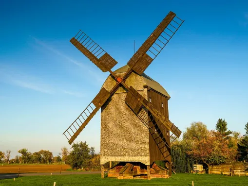 Bockwindmühle im Ortsteil Wilhelmsaue