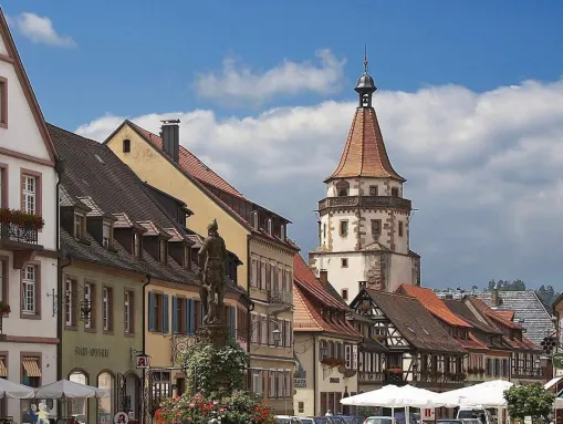 Der Niggelturm in der Ortsmitte von Gengenbach