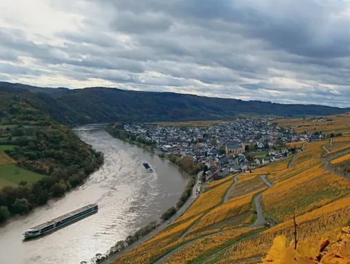 Blick auf Kröv und die Moselschleife
