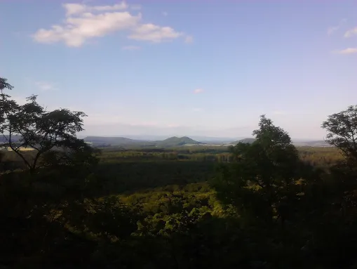 Blick vom Bocksbühl auf die Gleichen